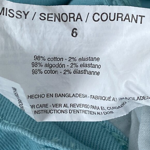 Gloria Vanderbilt Capris 2 LOT Teal Blue and Taupe Size 6 - Picture 8 of 12